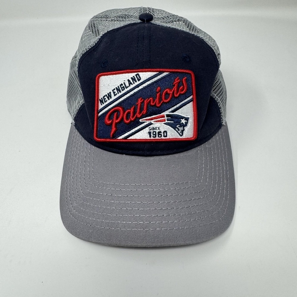 New England Patriots Hat Cap Snap Back‎ Mens One Size Blue NFL Football Pro Line